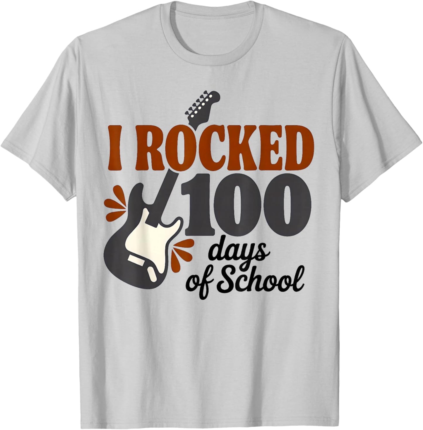 I Rocked 100 Days of School for Boys Girls Kids 100th Day T-Shirt - T-Shirt | Ash