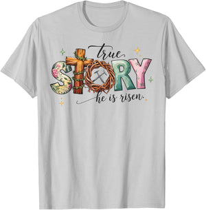 Resurrection Faith Christian Woman Easter Sunday T-Shirt - T-Shirt | Ash