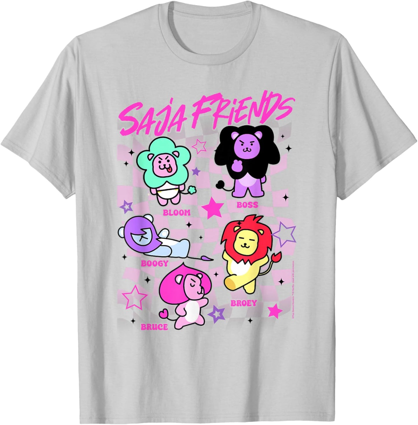 Kpop Demon Hunters Halloween Saja Friends Poster T-Shirt - T-Shirt | Ash