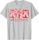 Preppy Christian Valentine Oh How He Loves Us Coquette Bow T-Shirt - T-Shirt | Ash