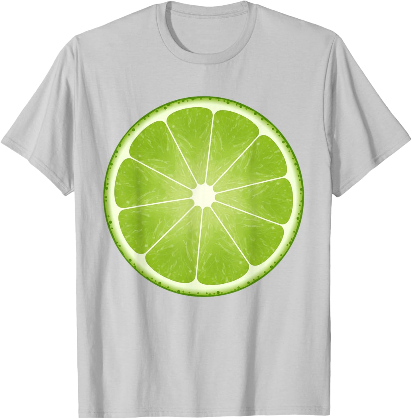 Lime Slice Costume Halloween Fruit Salad Lover T-Shirt - T-Shirt | Ash