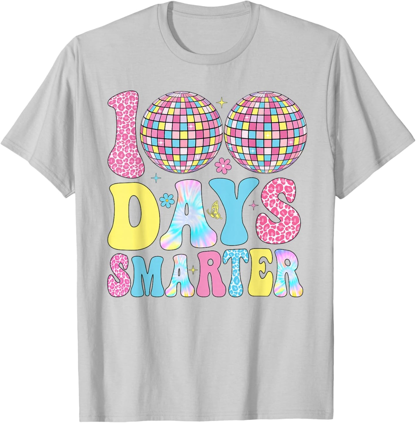 100 Days Smarter Teacher Boys Girls Kids 100th Day of School T-Shirt - T-Shirt | Ash