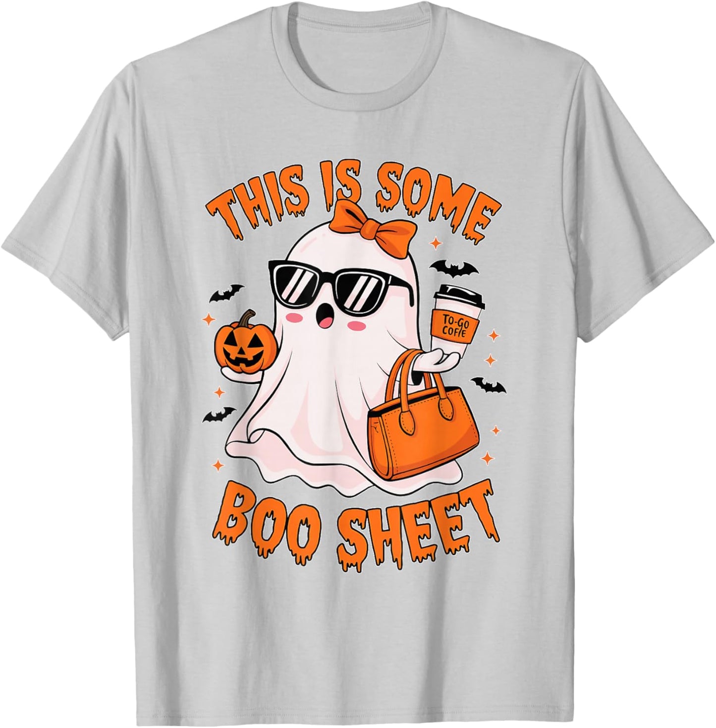 This is Some Boo Sheet Funny Retro Halloween Ghost Men Women T-Shirt - T-Shirt | Ash