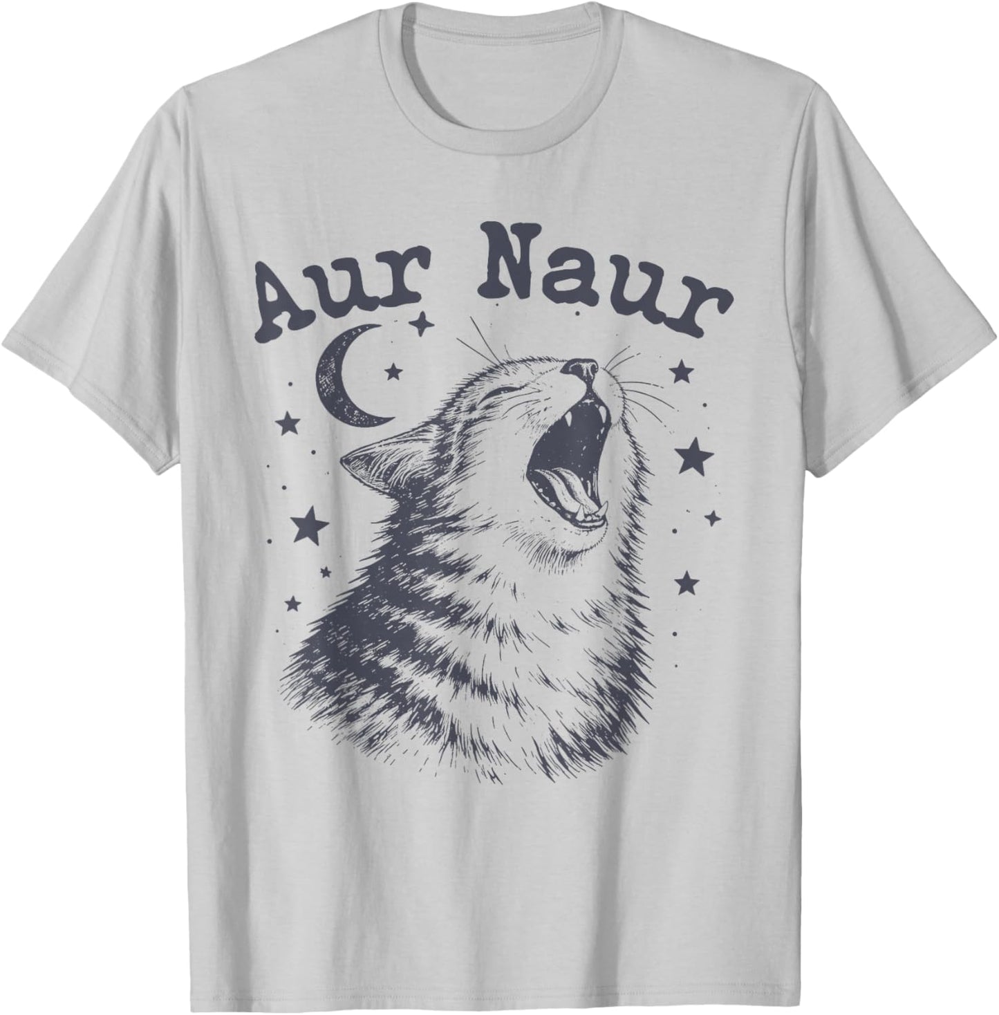AUR Naur Funny Cat Meme Oh No Australian Accent Sarcastic T-Shirt - T-Shirt | Ash