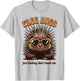 Free Hugs Don’t Touch Me Funny Joke Porcupine Cartoon Humor T-Shirt - T-Shirt | Ash