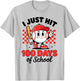 I Just Hit 100 Days of School Baseball 100th Day Boys Kids T-Shirt - T-Shirt | Ash