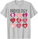 Women Retro Radiology Tech Valentine's Day X-Ray Technician T-Shirt - T-Shirt | Ash