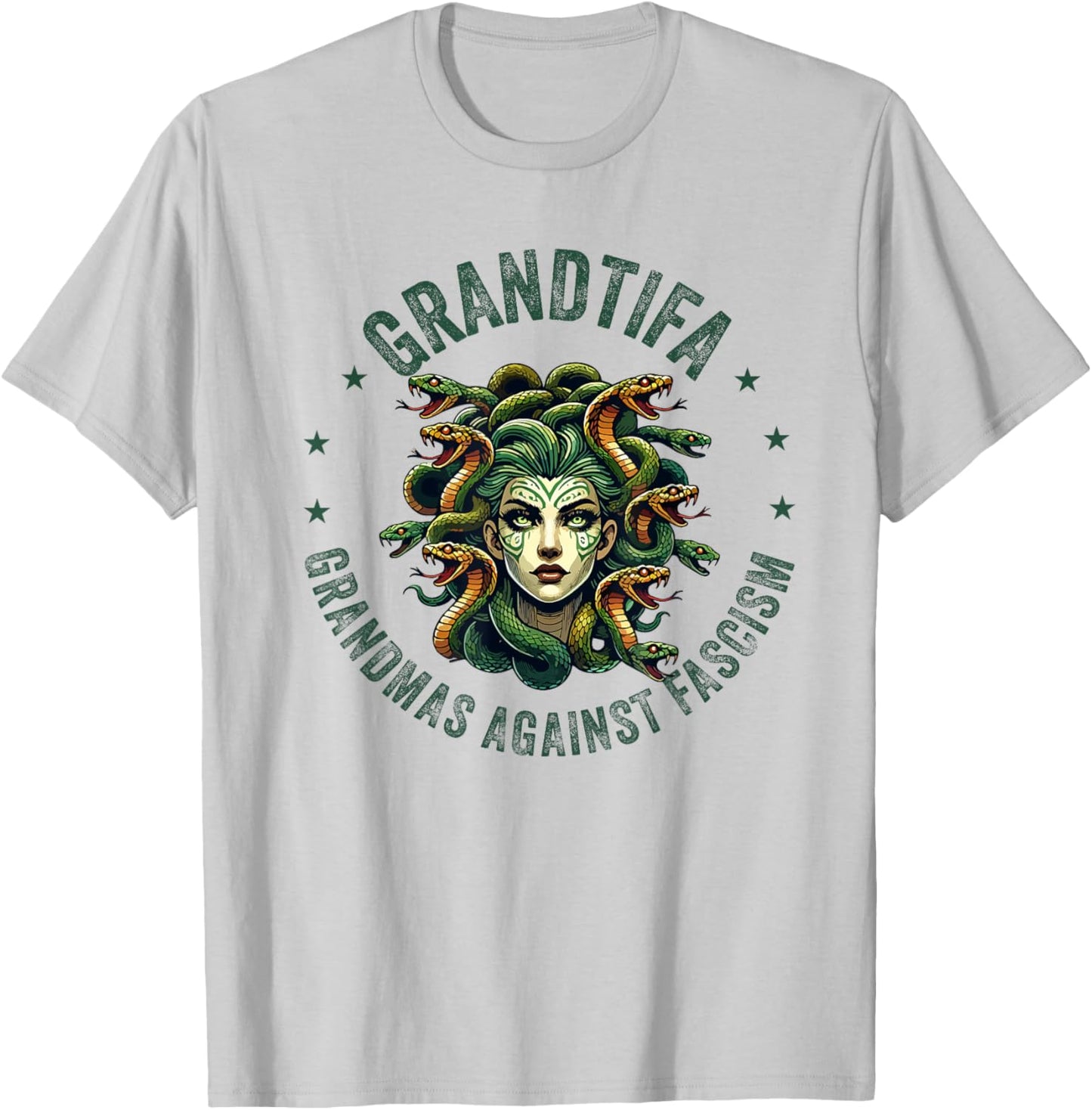 Protest Medusa Feminist T-Shirt - T-Shirt | Ash