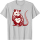 Absolutely Not Opossum Funny Valentine Animal Heart T-Shirt - T-Shirt | Ash