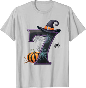 Six Seven Meme 6 7 Funny Halloween Couple Matching Costume T-Shirt - T-Shirt | Ash