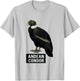 Andean Condor : Game Bird of Prey Design for Nature Lover T-Shirt - T-Shirt | Ash