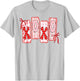 Coquette Valentine XOXO Funny Valentine Red Bow Hearts Lover T-Shirt - T-Shirt | Ash