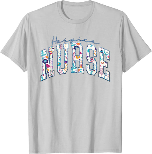 Funny Hospice Nurse Doctor Graduation Medical Nursing RN T-Shirt - T-Shirt | Ash