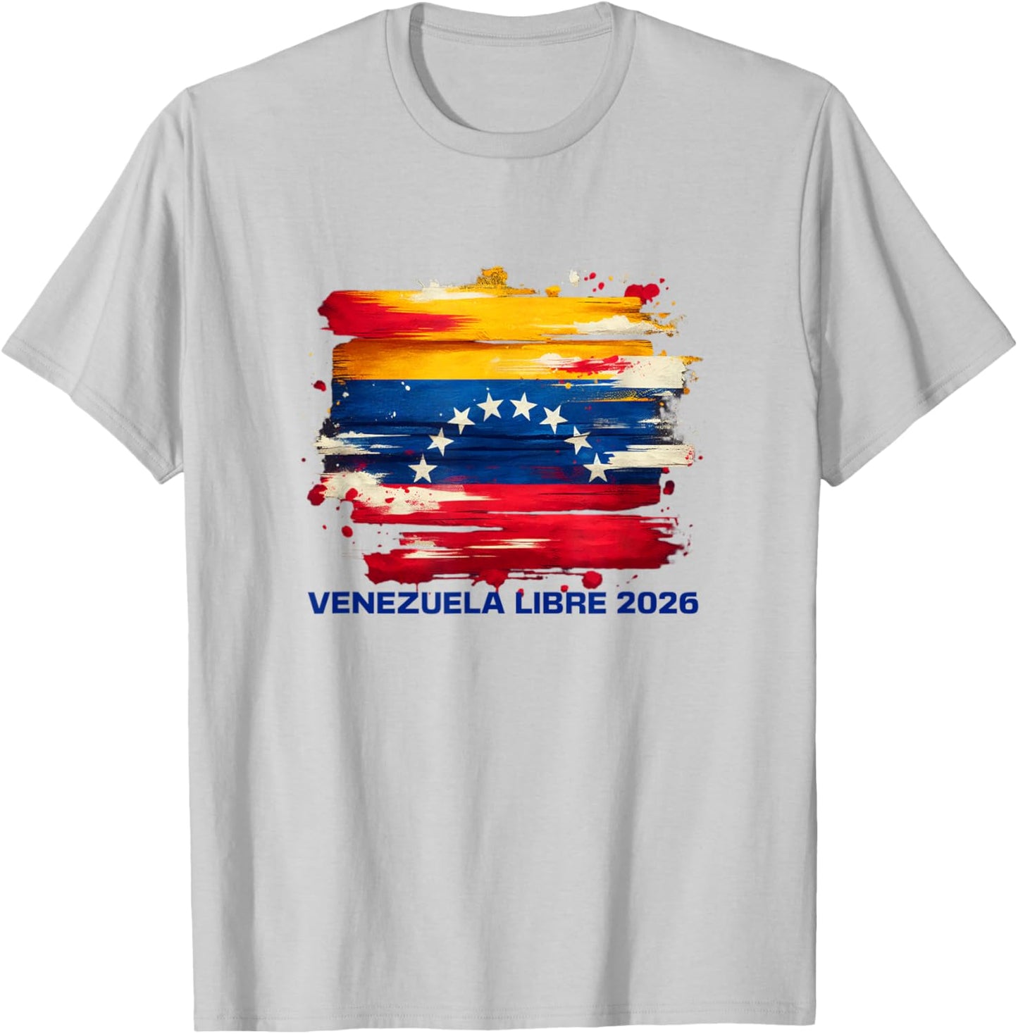 Venezuela Libre 2026 Flag Design for National Pride T-Shirt - T-Shirt | Ash