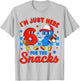 I'm Just Here for The Snacks 67 for Boys Girls Kids Football T-Shirt - T-Shirt | Ash