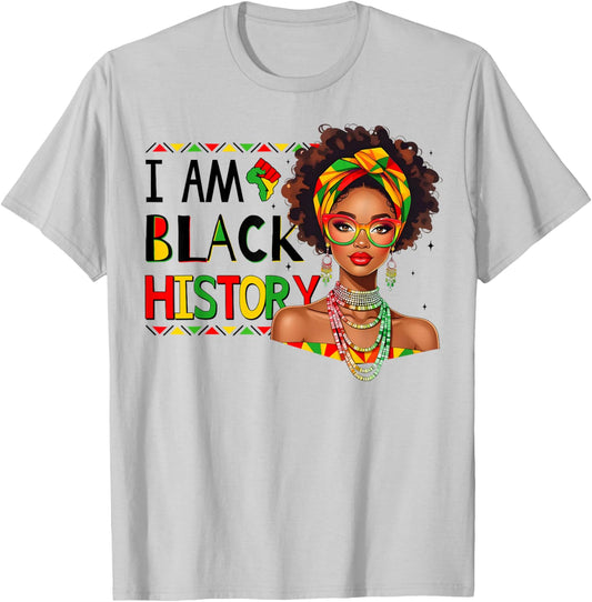 I'm Black History Month African American Black Women Girls T-Shirt - T-Shirt | Ash