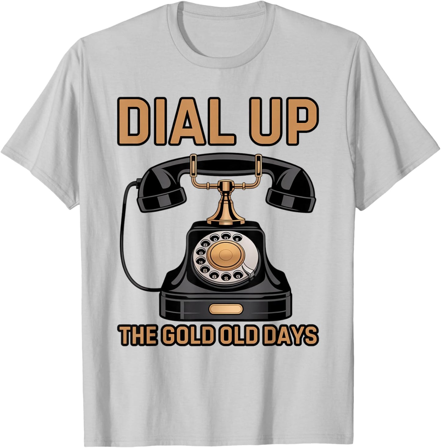 Vintage Retro Rotary Dial Telephone T-Shirt - T-Shirt | Ash