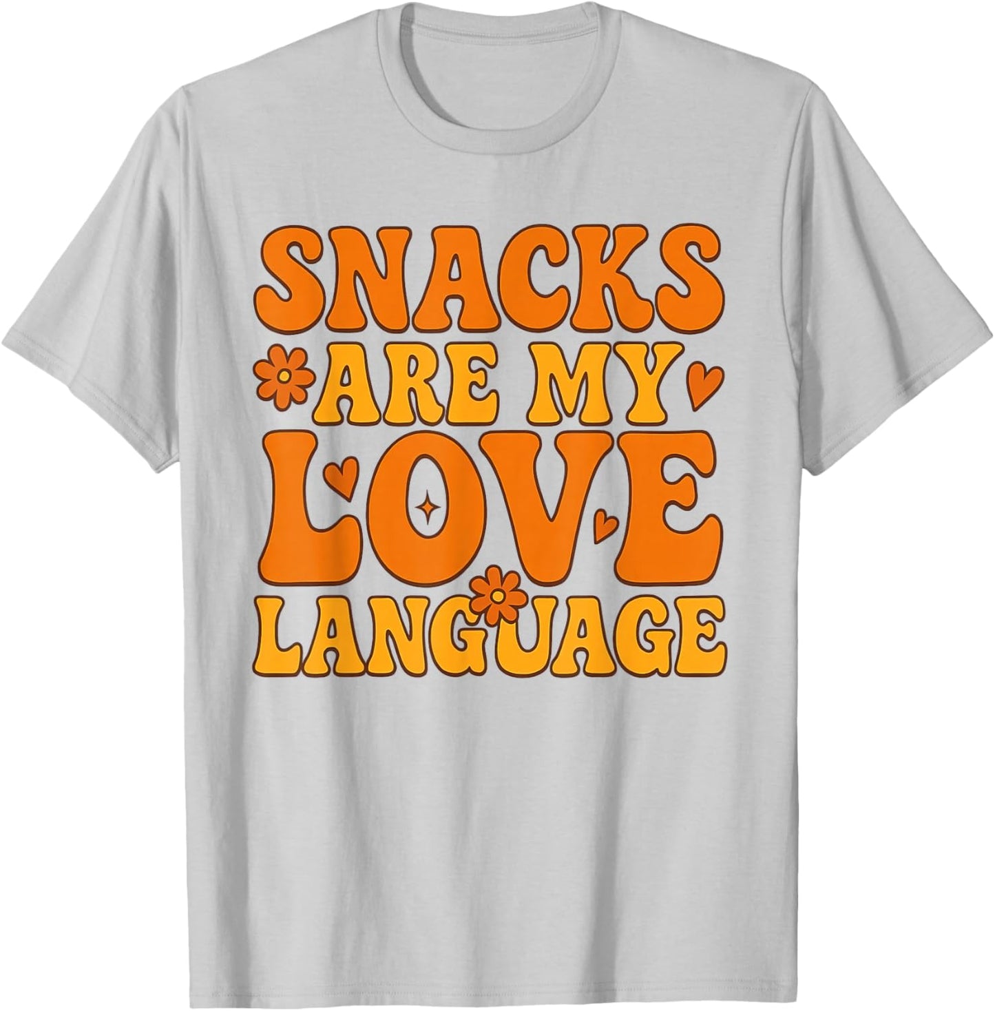 Snacks are My Love Language Valentines 2026 Kids Boys T-Shirt - T-Shirt | Ash