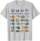 New Smyrna Beach Florida Colorful Fish Design T-Shirt - T-Shirt | Ash