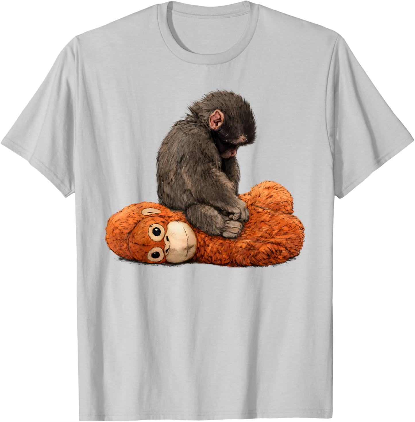 Baby Monkey Punch T-Shirt - T-Shirt | Ash