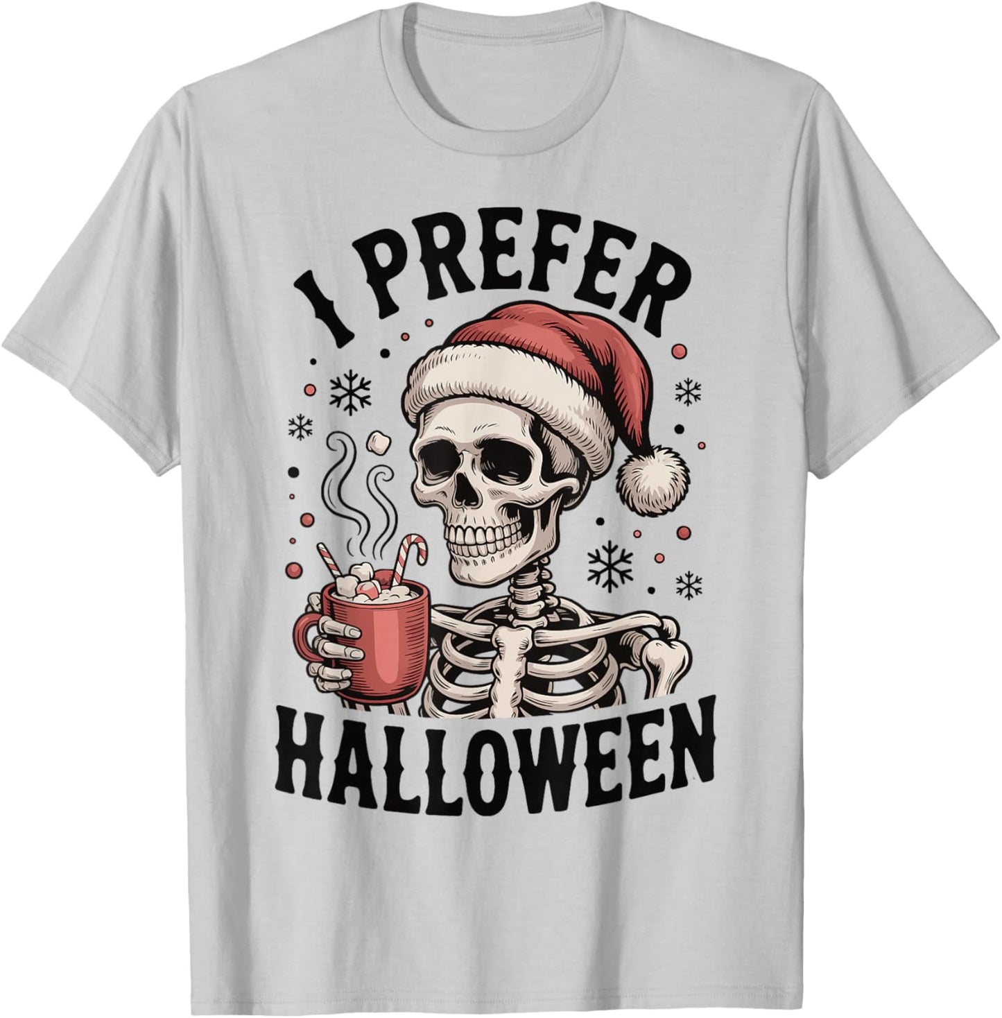 I Prefer Halloween T-Shirt - T-Shirt | Ash