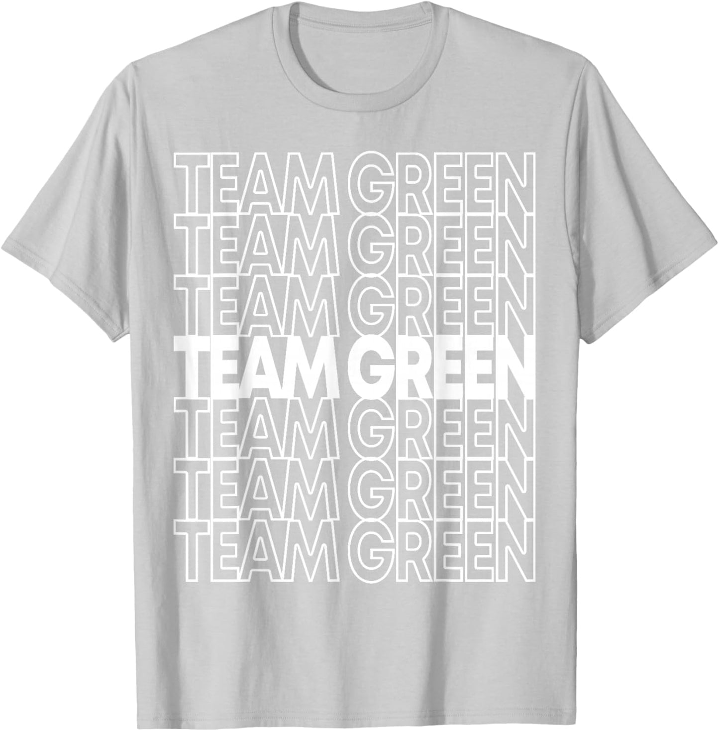 Team Green School Spirit T-Shirt - T-Shirt | Ash