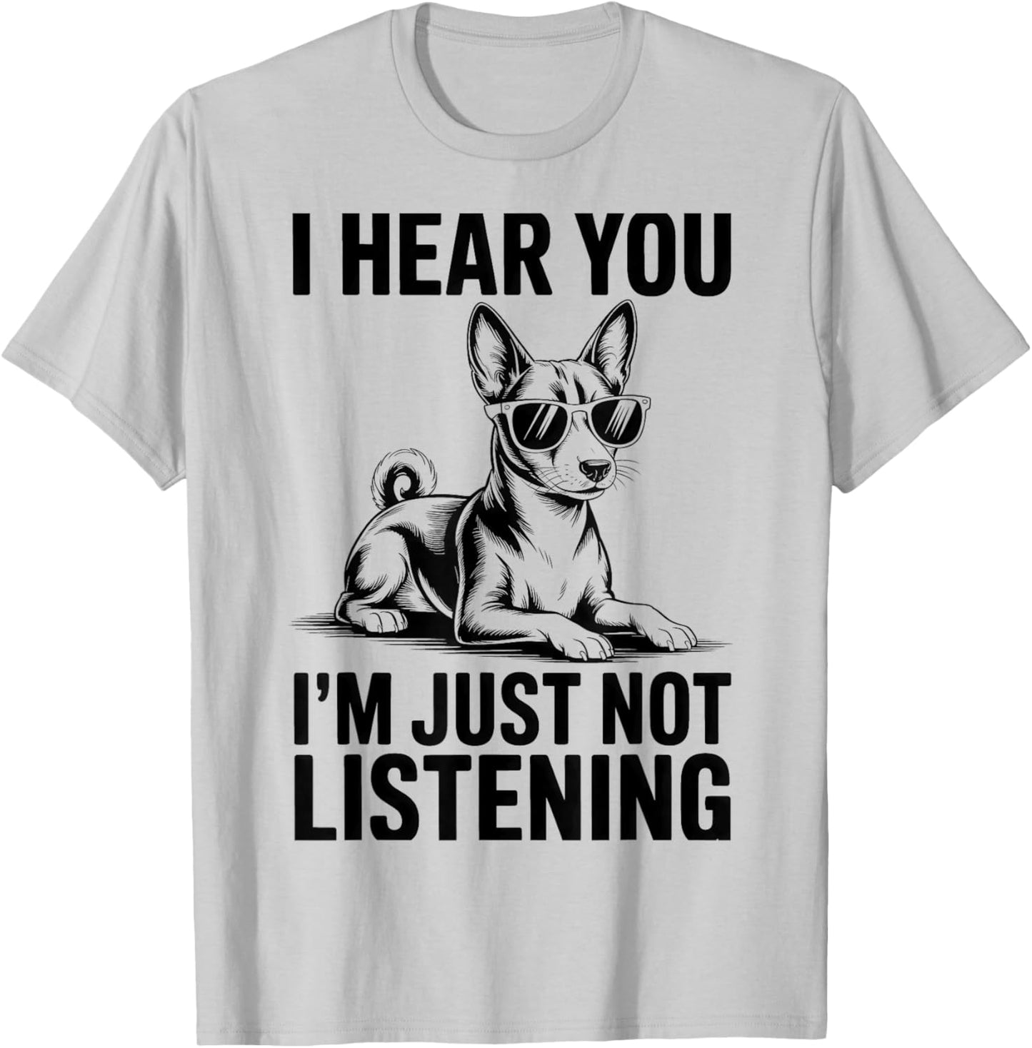Basenji Funny Basenji T-Shirt - T-Shirt | Ash