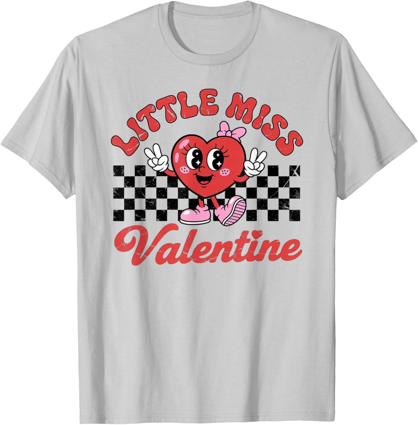 Little Miss Valentine T-Shirt - T-Shirt | Ash