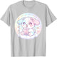 Puppy Dog Drinking Boba Tea Cute Girls Graphic T-Shirt - T-Shirt | Ash