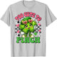 Too Cute to Pinch Groovy Shamrock St Patricks Day Girls T-Shirt - T-Shirt | Ash