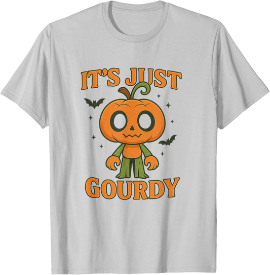 Funny Gourdy Holloway Spooky Halloween Pumpkin T-Shirt - T-Shirt | Ash