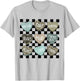 Retro Checkered Camo Hearts Valentine Loved XOXO Kids Boys T-Shirt - T-Shirt | Ash
