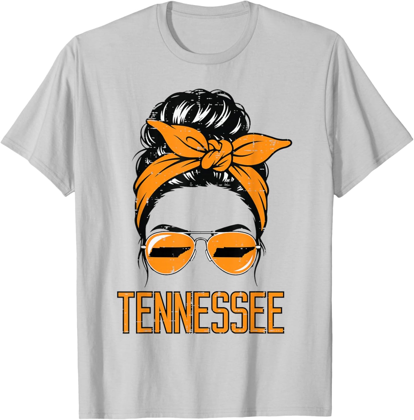 Tennessee Hairbun Women Youth Teen Girls T-Shirt - T-Shirt | Ash
