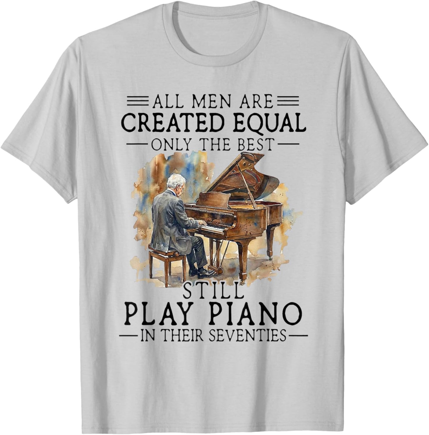 Old Man - All Men are Created Equal T-Shirt - T-Shirt | Ash