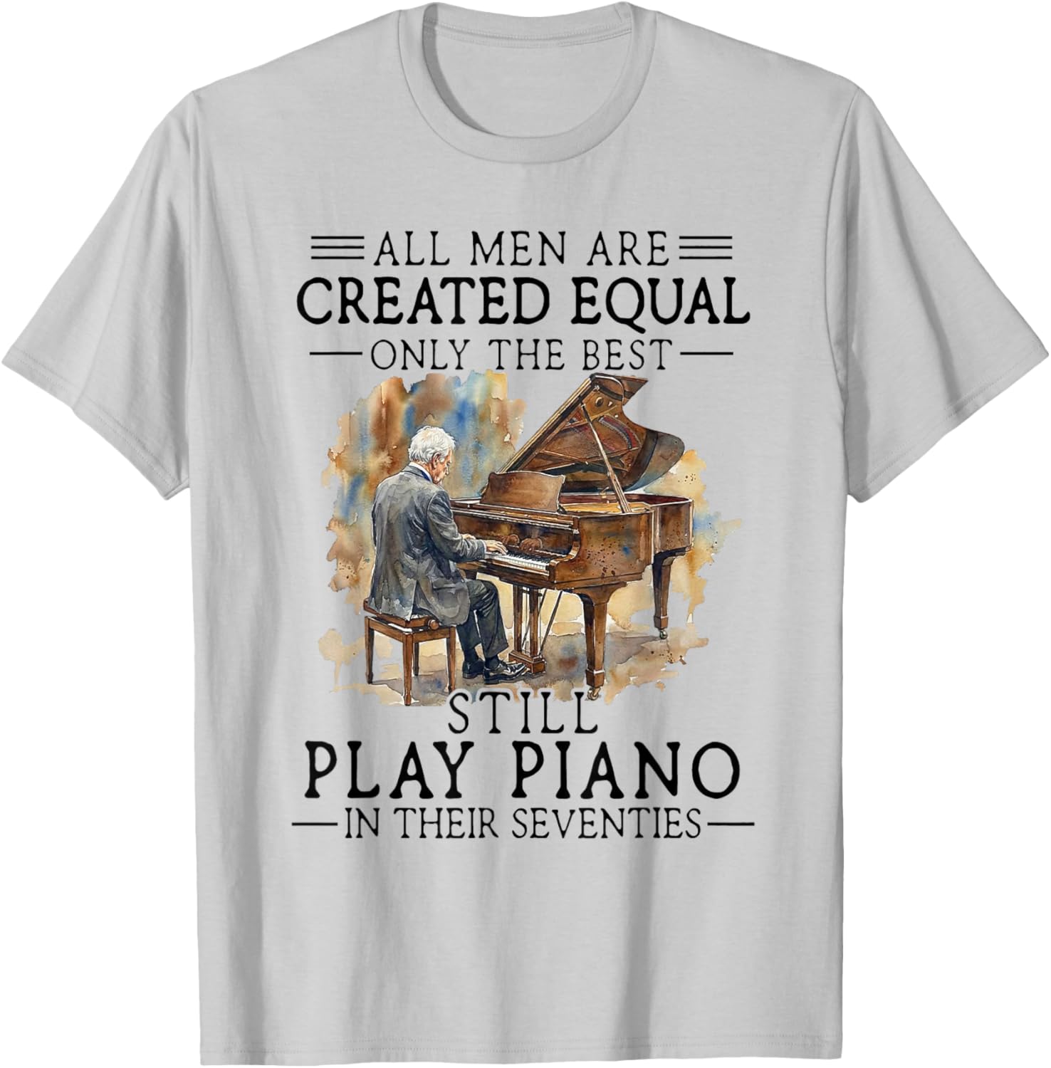 Old Man - All Men are Created Equal T-Shirt - T-Shirt | Ash