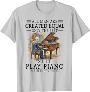 Old Man - All Men are Created Equal T-Shirt - T-Shirt | Ash