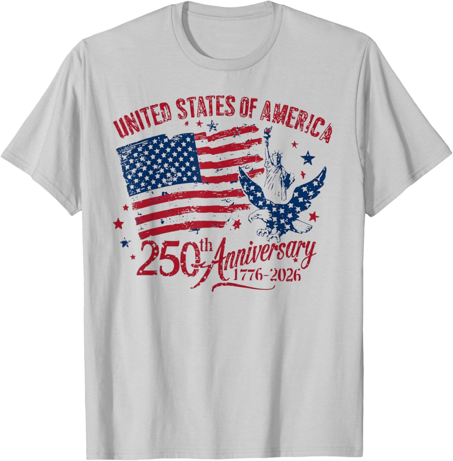United States of America 250th Anniversary 1776 2026 Women T-Shirt - T-Shirt | Ash