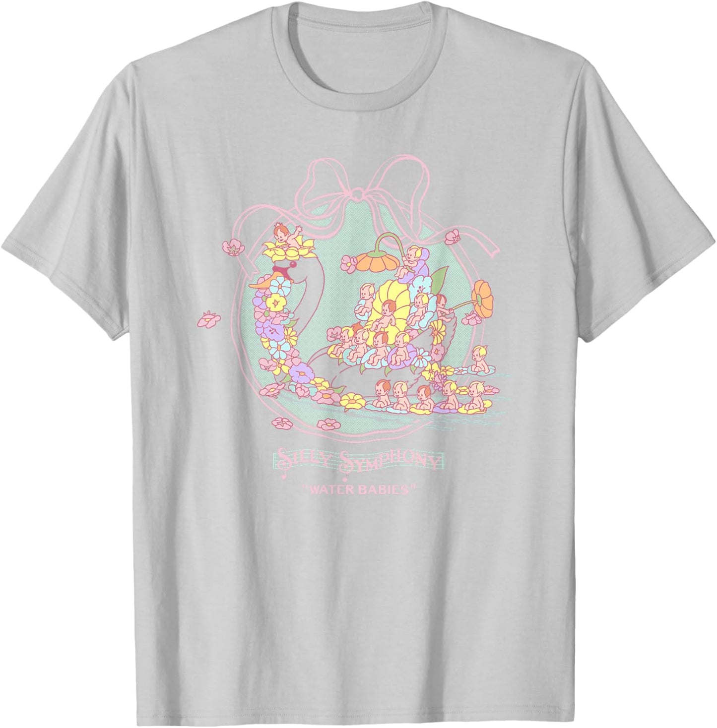Disney Silly Symphonies Water Babies Coquette Portrait T-Shirt - T-Shirt | Ash