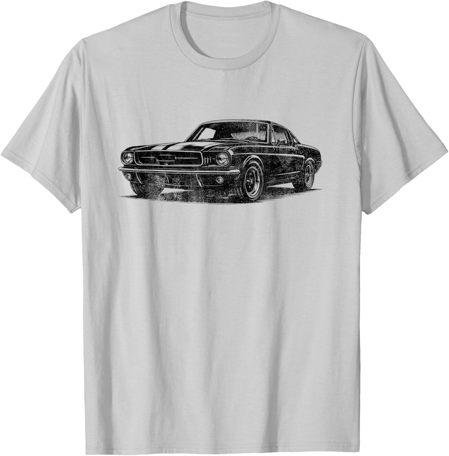Classic American Muscle Car Retro Vintage 60s 70s Car Lover T-Shirt - T-Shirt | Ash