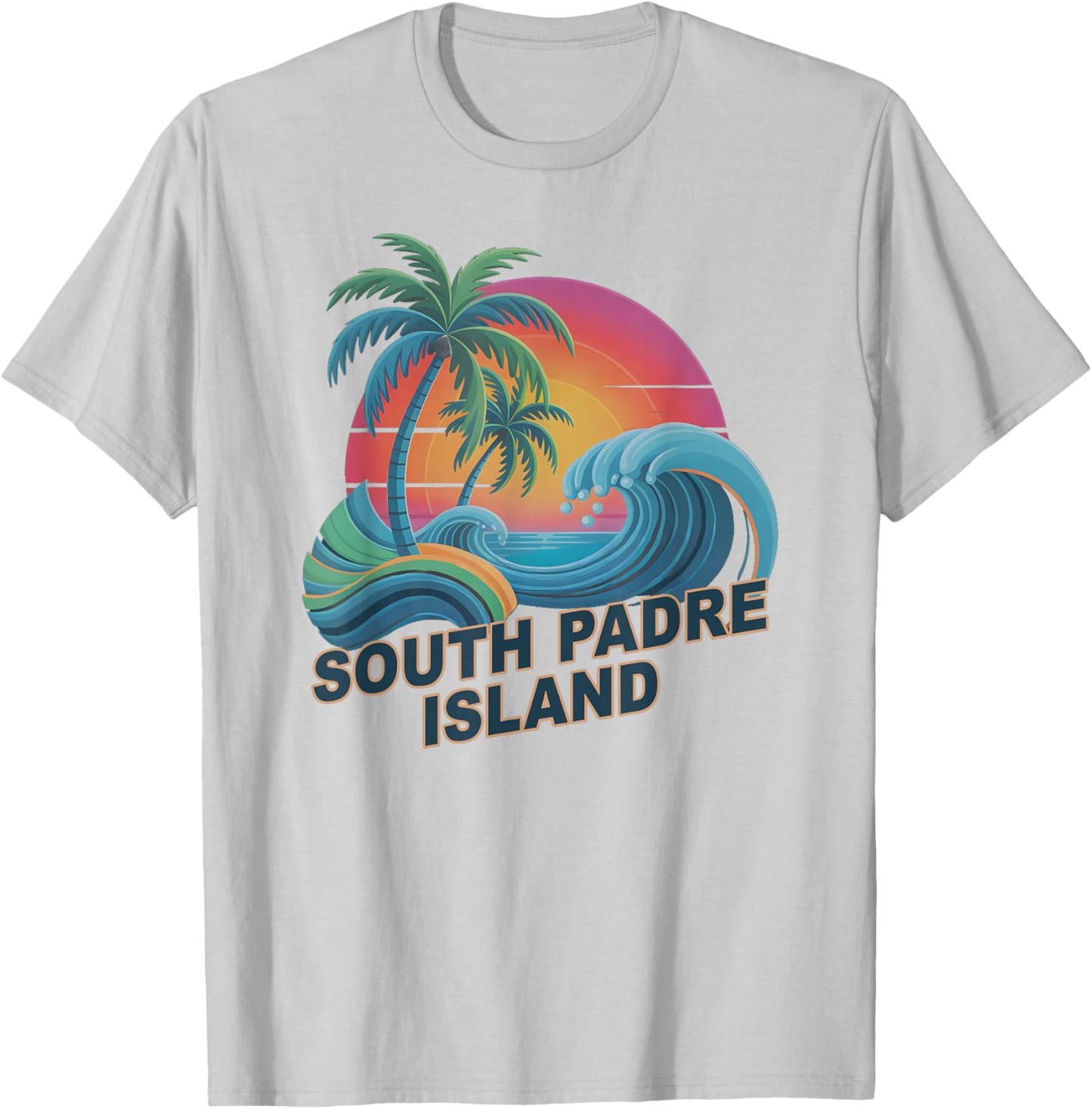 Cute South Padre Island Vacation Surfer Trip Family All T-Shirt - T-Shirt | Ash