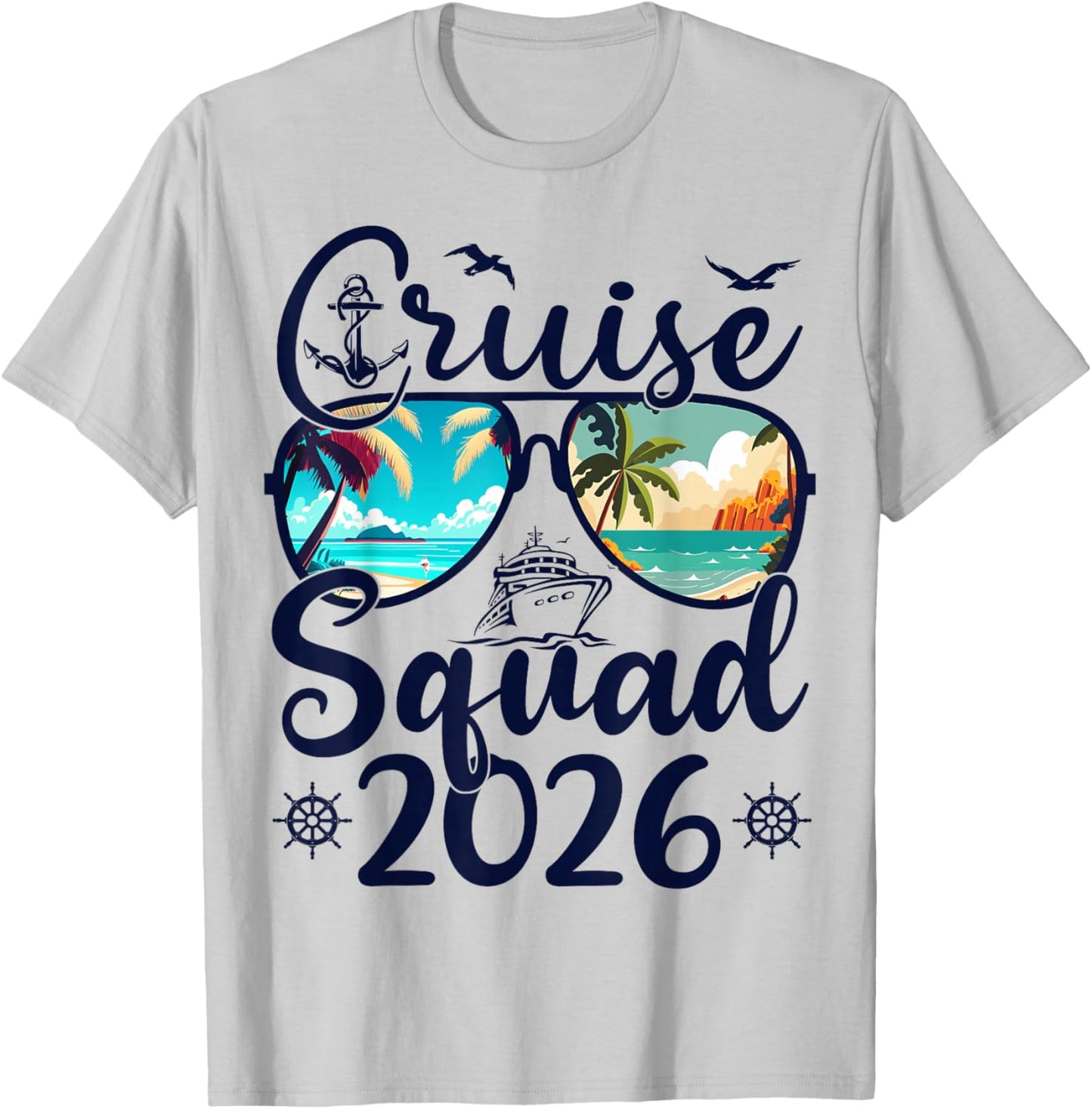 Cruise Squad 2026 Summer Vacation Matching Family Cruise T-Shirt - T-Shirt | Ash