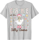 Grammie of The Silly Goose First Birthday Girl Family T-Shirt - T-Shirt | Ash