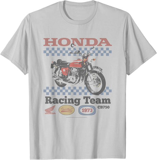 Honda Vintage CB750 Motorcycle Racing 1973 T-Shirt - T-Shirt | Ash