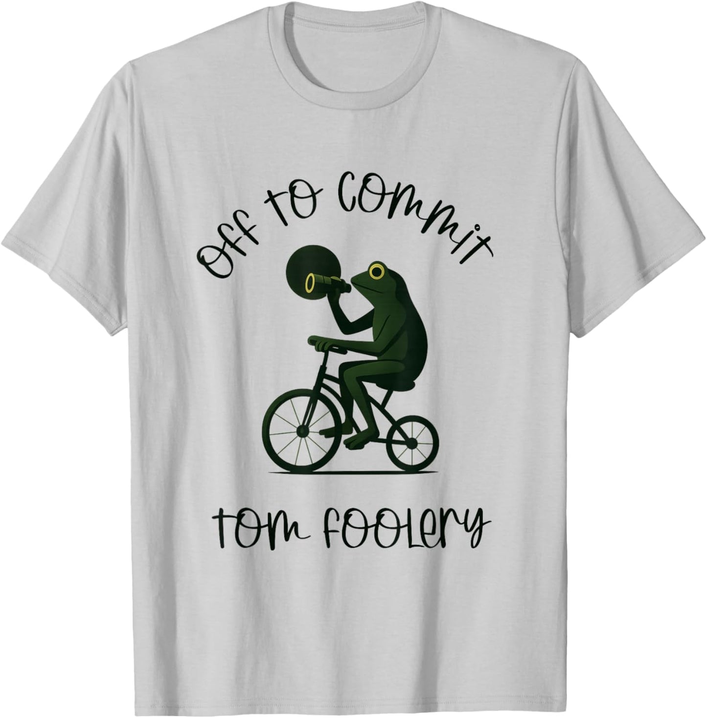 Funny Frog Wizard Off to Commit Tom Foolery eclips T-Shirt - T-Shirt | Ash