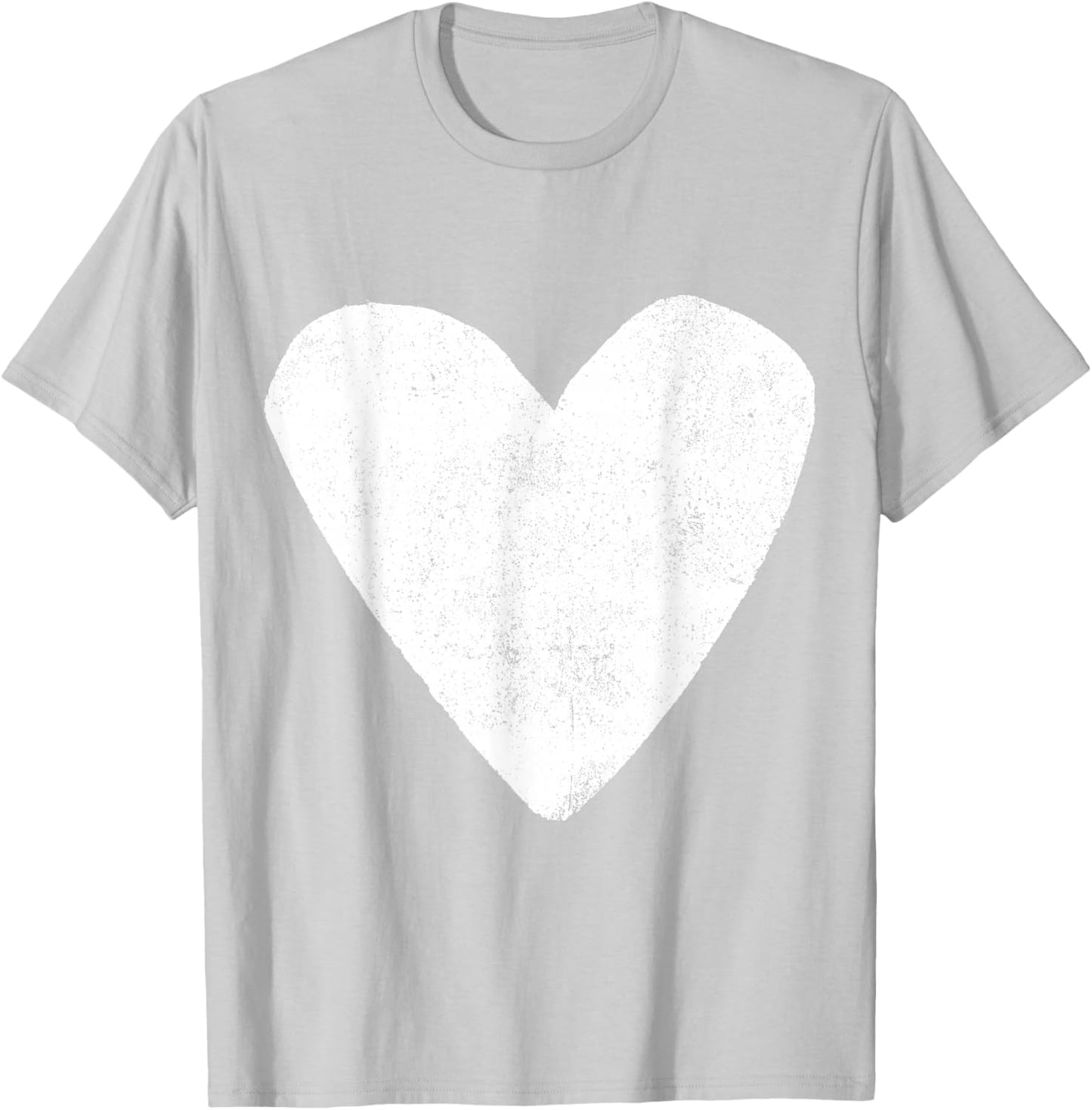 Love Heart White Color Light Blue T-Shirt - T-Shirt | Ash