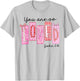 Valentine Coquette Bow You are so Loved John 3:16 Faith T-Shirt - T-Shirt | Ash