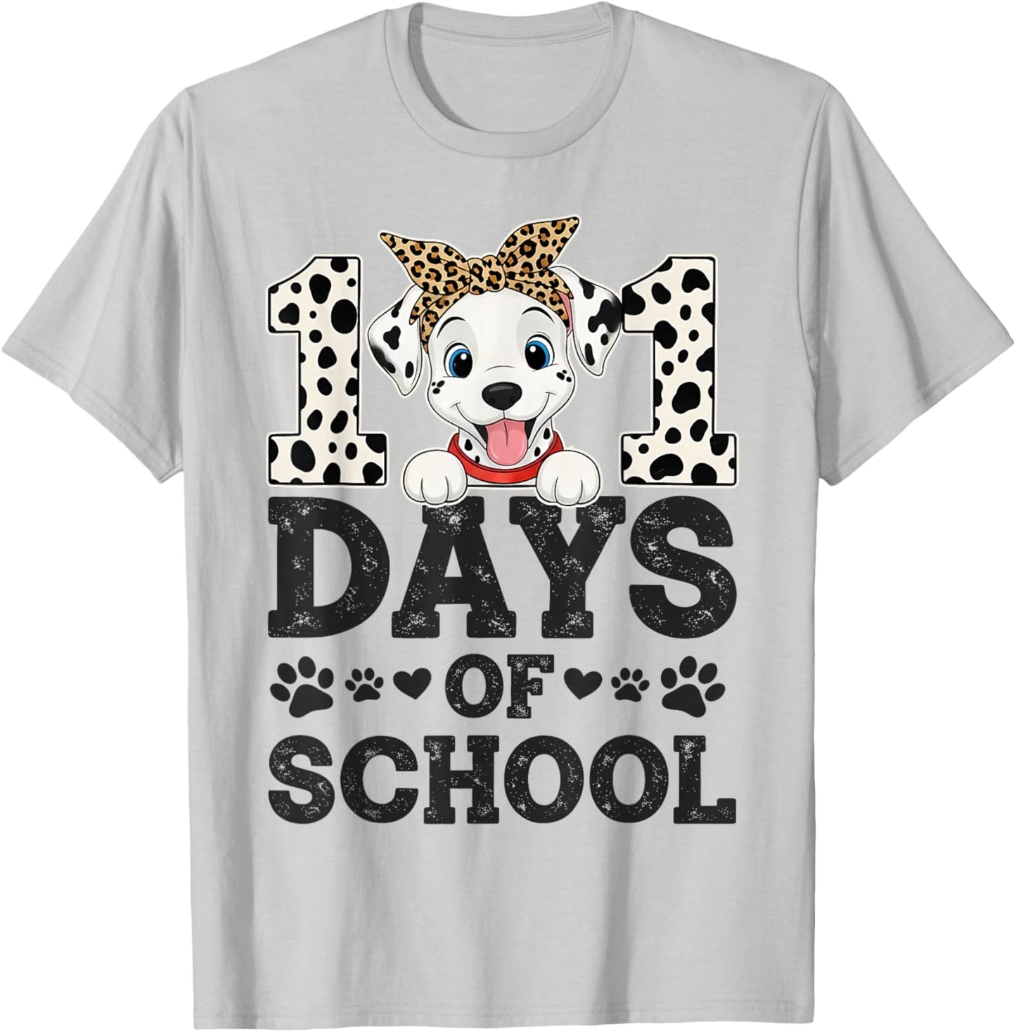 Happy 101 Days of School Funny Student Teacher Kids T-Shirt - T-Shirt | Ash