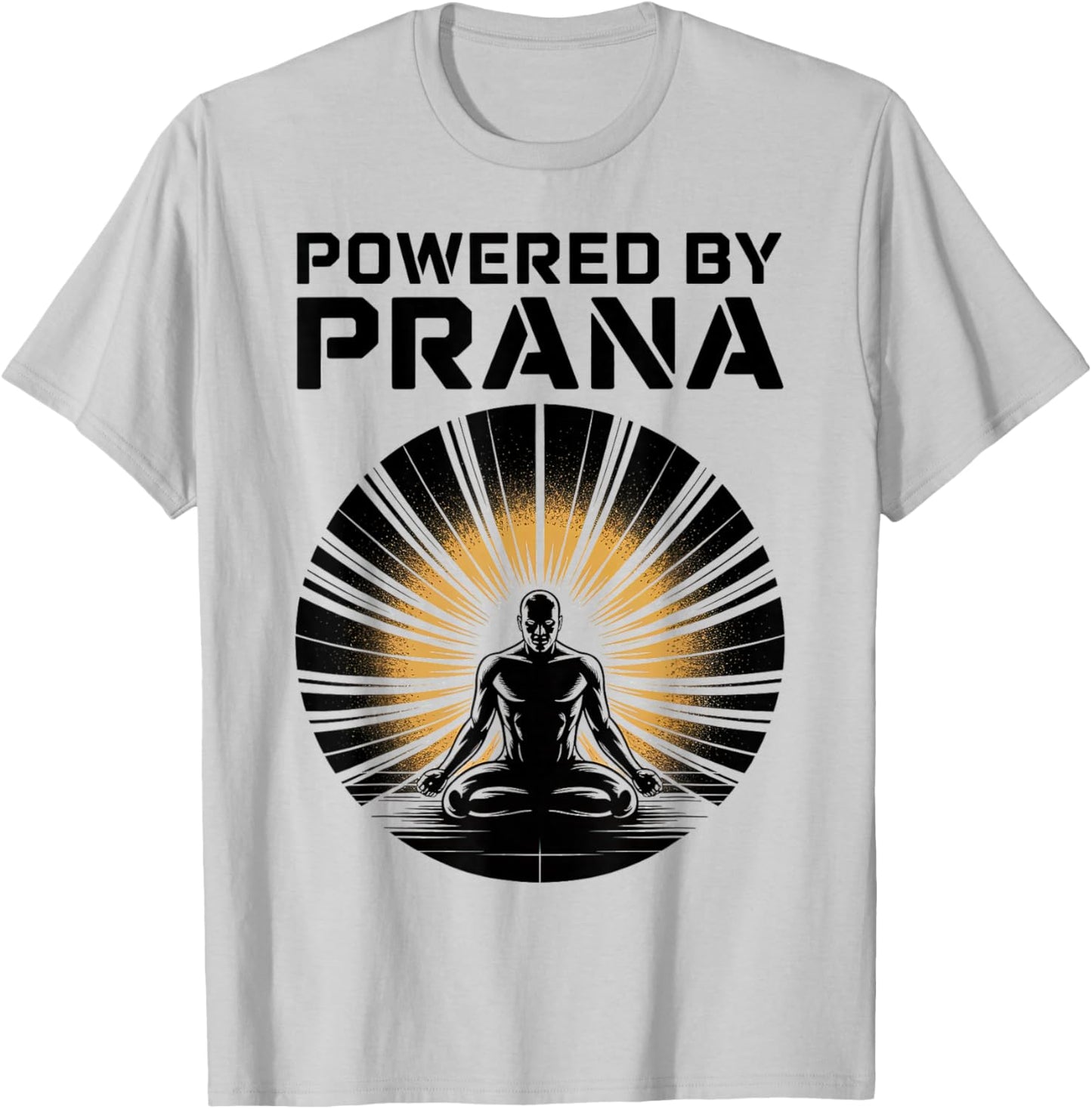 Powered by Prana Yoga Meditation Shirt T-Shirt - T-Shirt | Ash
