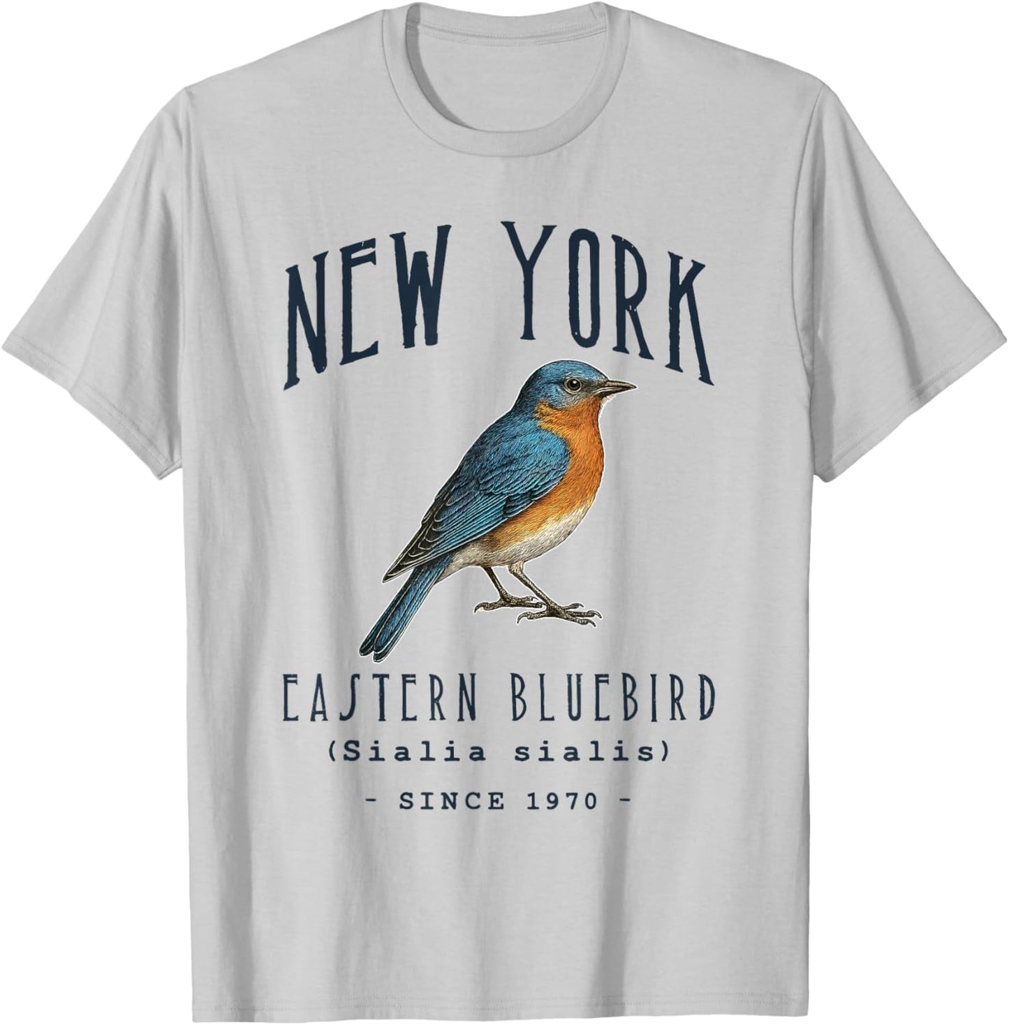 New York Eastern Bluebird T-Shirt - T-Shirt | Ash