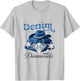 Denim and Diamonds Western Cowgirl Glam Style Men T-Shirt - T-Shirt | Ash